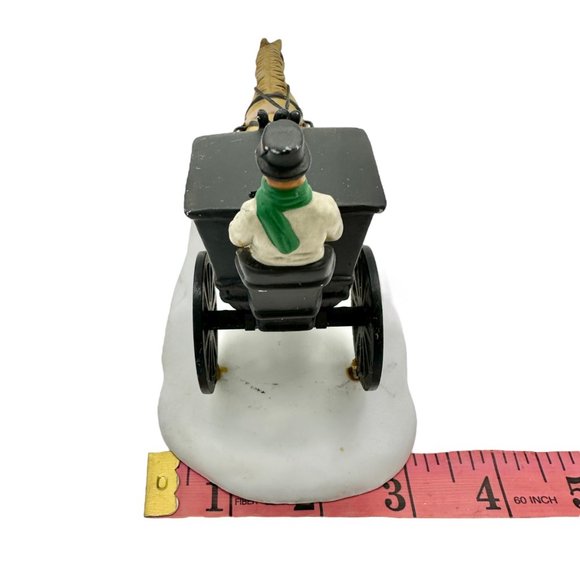 Vintage Dept 56 Kings Road Cab Figurine Horse Buggy 1989 - Picture 9 of 9